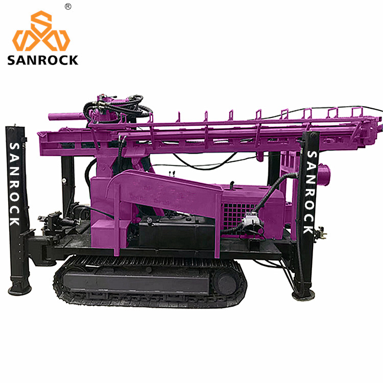 Full Hydraulic Crawler Water Well Drilling Rig 400m Depth Water Drilling Rig Machine