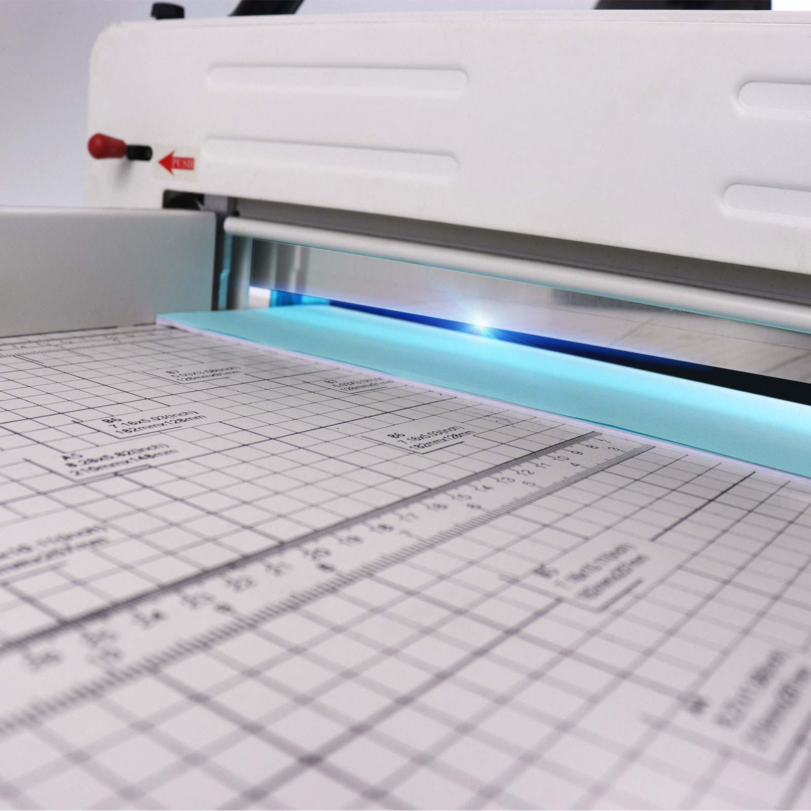 300mm Max. Workable Width White A4 Manual Heavy Duty Paper Cutter for Office Needs