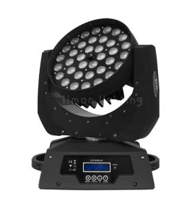 Quality 36x15w RGBWA 5in1 LED Moving Head Wash Zoom Rental Stage Lights wholesale