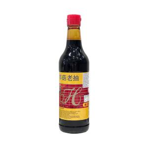 Quality Black Straw Dark Mushroom Soy Sauce Roasted Vegetables 500ml Oem wholesale