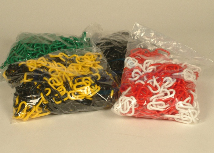 Custom Traffic Use Coloured PE Plastic Coated Chain Link For Airport / Station