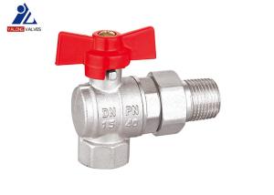 Quality ISO9001 Male X Female Angle Ball Valve Revolve Pipe DN15 wholesale