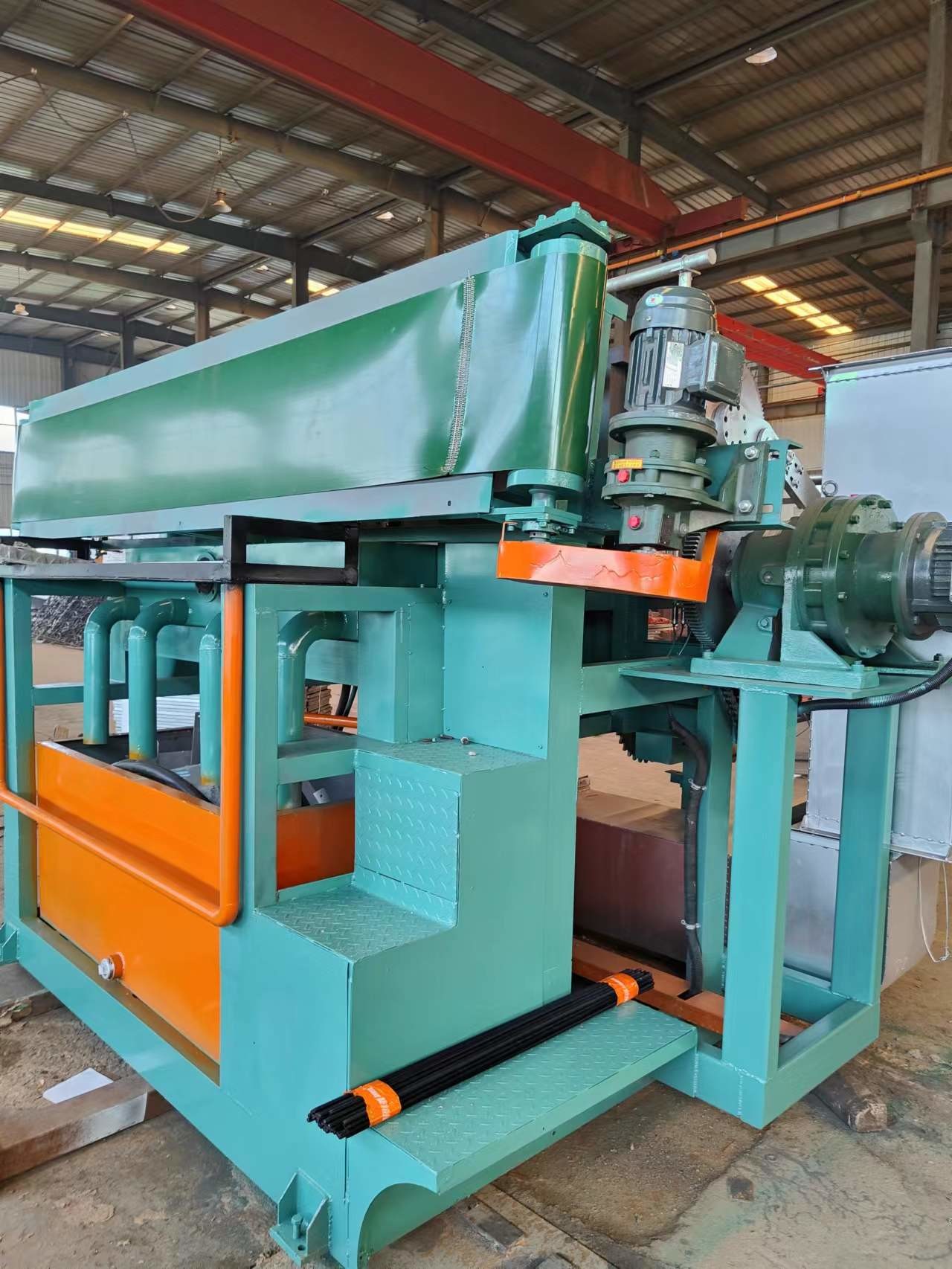 Rotary Paper Egg Tray Machine 2000-3000pcs/H Orange And Green Pulp Molding Machine For Paper Egg Carton / Tray Making