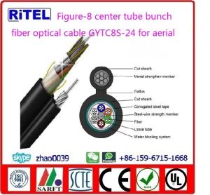 Quality Figure-8 self-support central loose tube layer-stranded fiber optic cable GYTC8A, GYTC8S, GYTC8Y for outdoor aerial wholesale