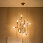 Creative Pendant Lamp Living Room Villa Gold Decor staircase chandelier Clark
