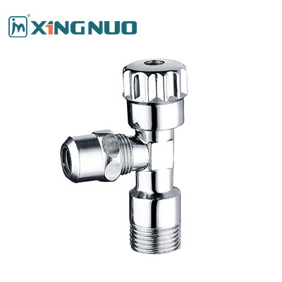 nickel plating angle valve with hand wheel and socket cap Brass Ball Valves with Detailed Decoration