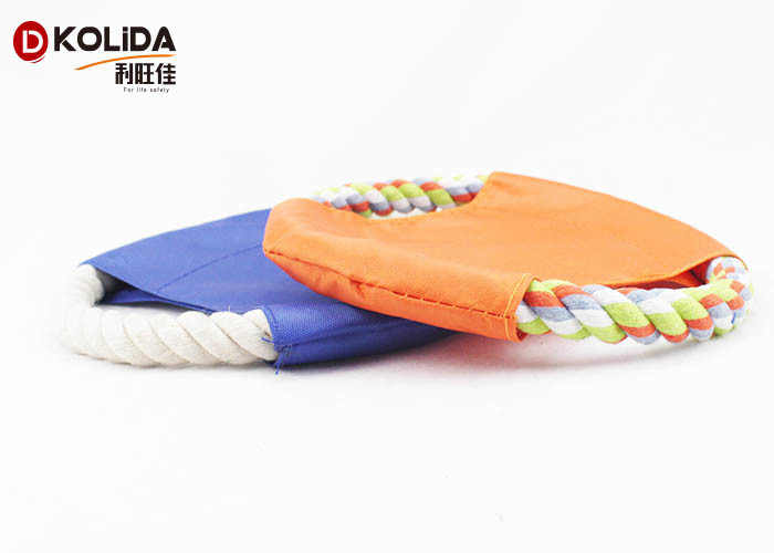 Agressive Frisbee Chewable Dog Toys Easily Grab 17cm Diameter For Small Puppy