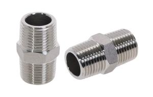 Quality 150psi 1/2&quot; Male To 1/2&quot;Male Stainless Steel Pipe Fitting NPT Hex Nipple wholesale