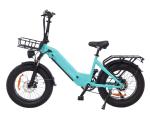 Kids 20 Inch Electric Fat Tire Bike Hidden Battery 48V 500W Step Through Fat