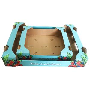 Quality Tomato Custom Dimension Fruit Carton Box Pear Apple Packing Corrugated Carton wholesale