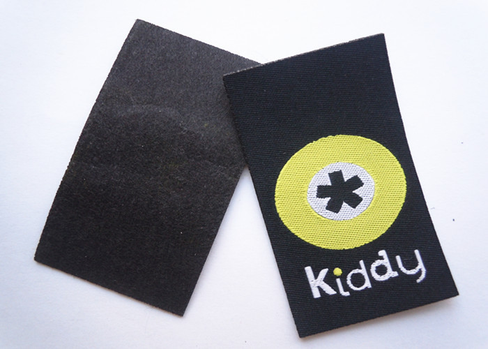 Black Custom Embroidered Name Patches Non Woven With Lightweight