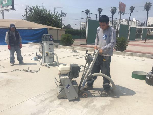 Electric Concrete Scarifier Machine With 6 Point Scarifying Asphalt Milling