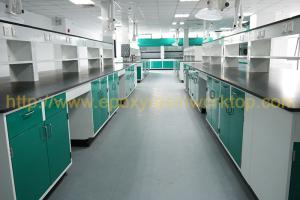 Quality Corrosion protection laboratory bench top with repairable lab countertops black wholesale