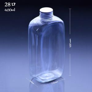 Quality Thickened Aluminum Cap 400ml 28mm Clear Juice Bottles wholesale