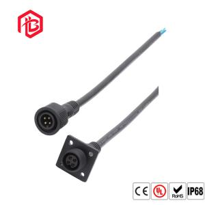 Quality Waterproof Front Nut Flange Socket M15 Panel Mounting Connector Male Female 4 5 8pin wholesale