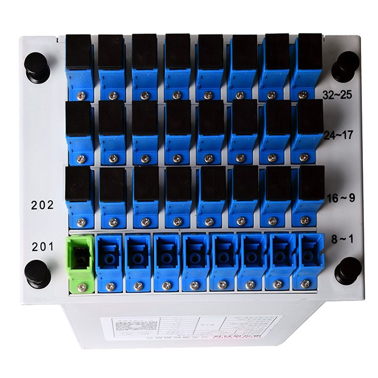 LGX Cassette Type 1*4 1*8 1* 16 1*32 SC UPC FTTH Epon Gpon Fiber Optic Box Plc Splitter