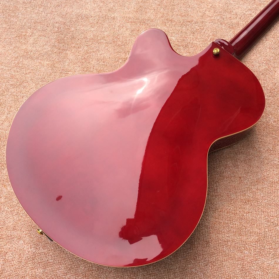 Custom jazz hollow electric guitar, A piece of pickups Jazz electric guitar, free shipping