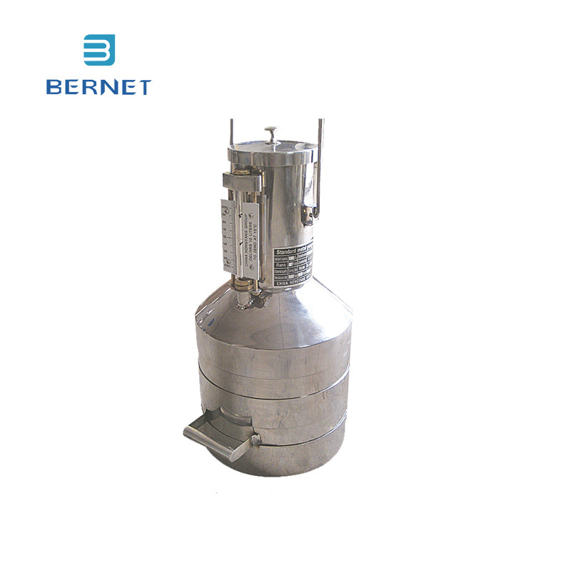 20L Hander Type Stainless Steel External scale Wide caliber Measuring Can for Gas Station