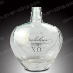 Plastic Cap Transparent 750ml Alcohol Bottle For Spirit