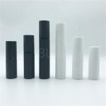 Black Acrylic Airless Cosmetic Bottle 30ml Matte Frosted SAN ABS With pump