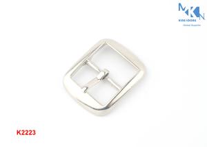 Quality K2223 Metal Shoe Strap Buckles 20mm Zinc Alloy Hand Polished With Plating wholesale