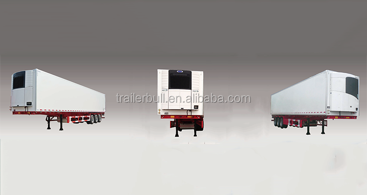 Truck Trailer 45FT Drum Axle Refrigerated Reefer for Frozen Meat and Fresh Fruits