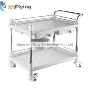 Quality 4 PVC Mute Wheel Medical Equipment Trolley With Guard Rail wholesale