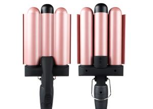 Quality Dual Voltage Three Barrel Hair Waver 1 Inch For Salon And Travel wholesale