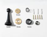 Non Perforated Brass Door Stops Anti Collision Bathroom Door Stopper Gate
