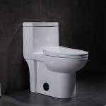 28inch Siphonic One Piece Toilet Comfort Height Elongated Hotel Bathroom