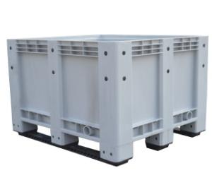 China Agriculture Collapsible Plastic Storage Crate Solid Side Perforated on sale