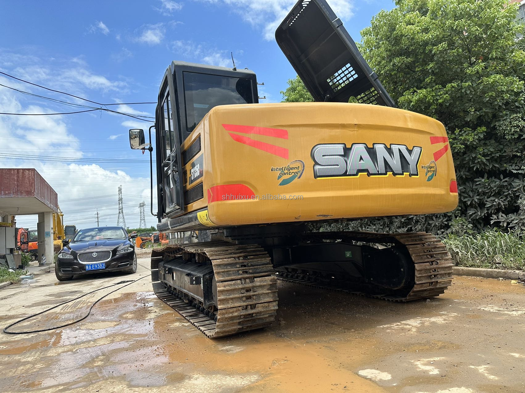 Yellow 13 Ton Chinese Used Excavator Sany 135 0.7m3 Bucket Capacity