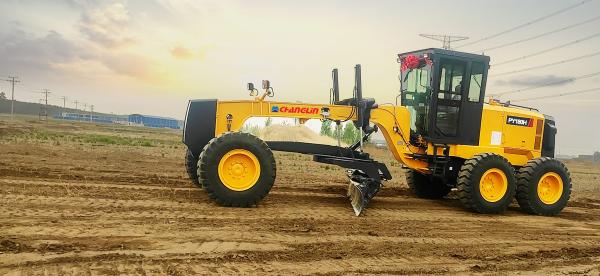 Changlin Compact Motor Grader Heavy Equipment PY180H 180Hp With Balde 12 Feet /
