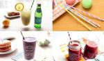 fashion degradable bar paper drinking straws