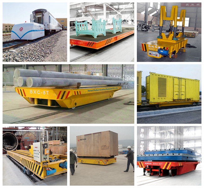 High temperature resistance molten steel ladle rail transfer cart for steel and iron factory
