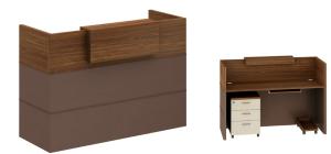 Quality office mfc 1.8m reception desk furniture wholesale