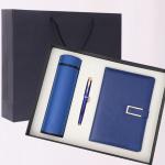 Customized Business Gift Set Stainless Steel Vacuum Cup Pen Magnetic PU Leather