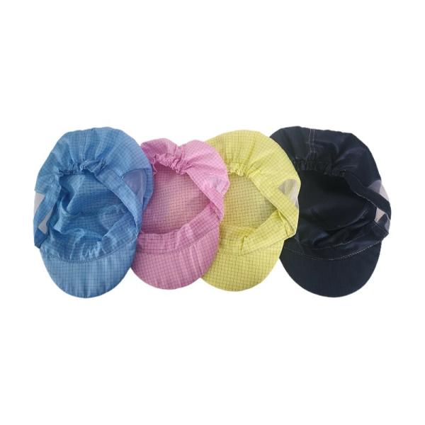 Cleanroom Cap Dust Free Blue Color ESD Anti-static Cleanroom Peaked Cap for