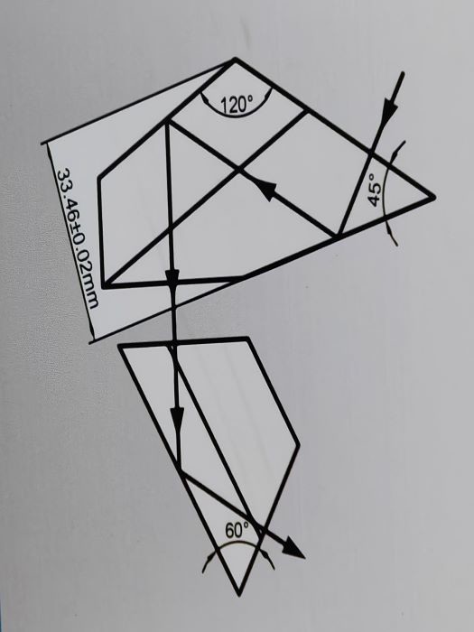 High Durability Optical Glass Prism Customized Shape For Spectroscopy