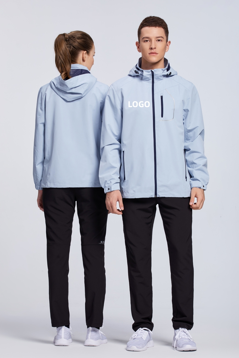 Unisex Warm Down Jacket Windbreaker Hooded Waterproof Mountain Rain Jacket