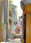 Silver Color Construction Hoist Parts Elevator Enclosure Door Mechanical