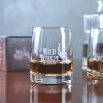 360ml/12oz Promotional Drinking Glasses Machine Blown For Bourbon Whiskey