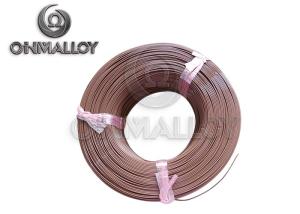 Quality PTFE insulation Thermocouple Cable Type T 24 AWG 20 AWG Brown Color wholesale