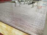 Grey Tabletop Toughened Multilayer Fabric Laminated Glass Panels