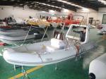 Yellow Color Inflatable RIB Boats For Rescue And Fishing 4.8 Meter Length