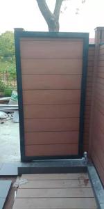 Quality Outdoor Railing 150MM WPC Fence Panels UV Proof Composite Gate Panels wholesale
