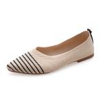 Knitted Pointed Flat Bottomed Daily All Match Women'S Loafers Lady Shoes Women