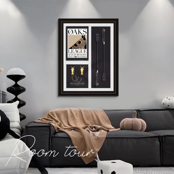 Single-piece Package European Equestrian 3D Wall Mural for Living Room Entrance
