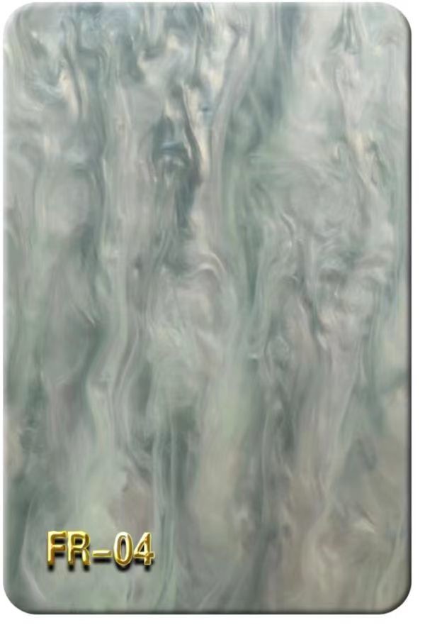 Acrylic Decoration 1220x2440mm 1/8'' Pearl Marble Acrylic Sheet
