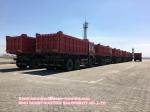Euro 2 Red Industrial Dump Truck 6x4 Tipper Truck With Overturning Body Platform
